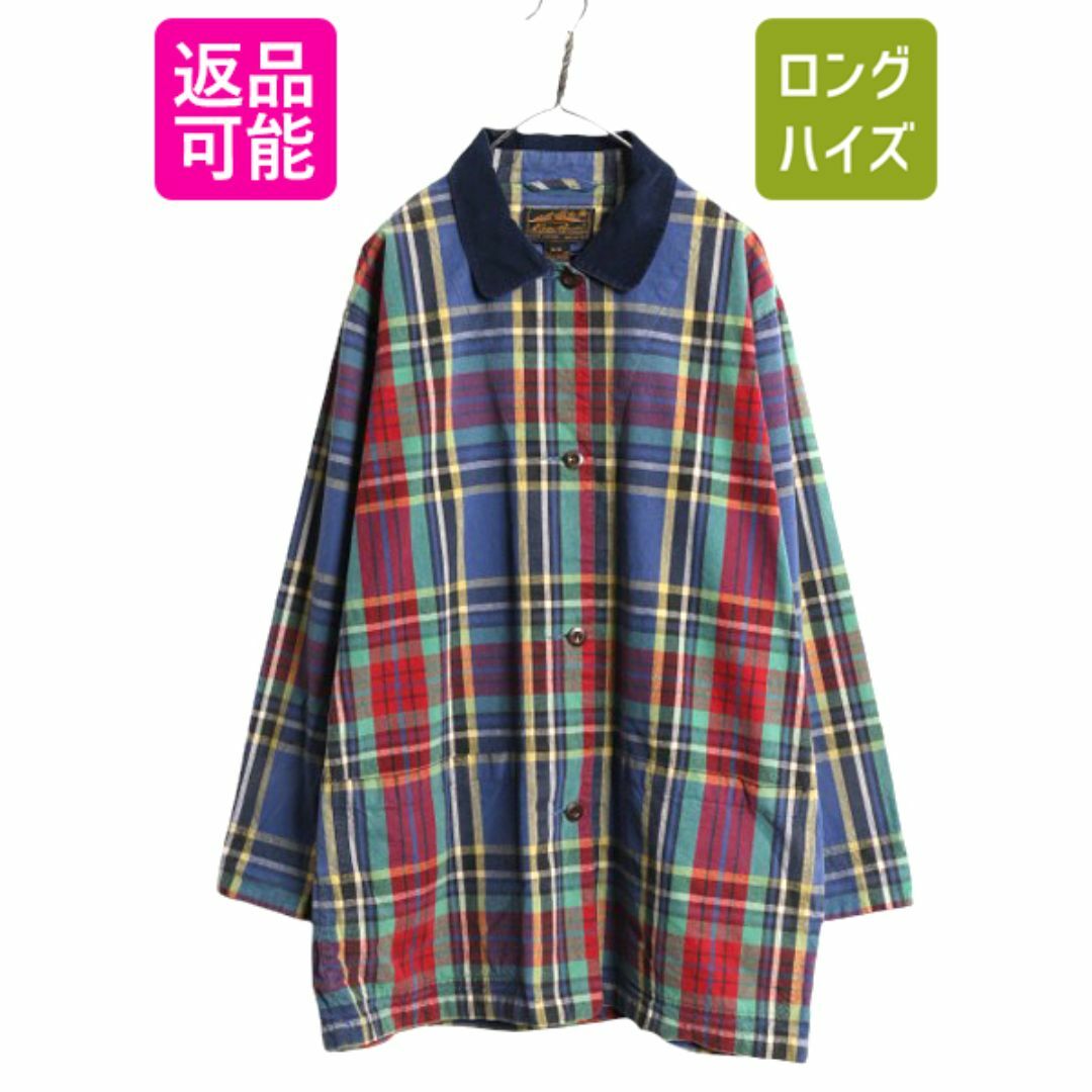 当店の記念日 90s エディーバウアー コットン チェック カバーオール 女性用