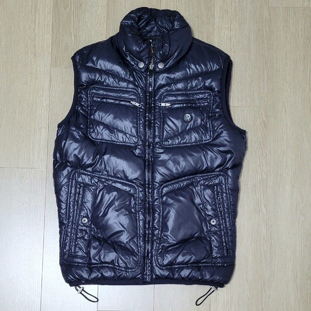 DIESEL - DIESEL ダウンベスト ネイビー サイズ Mの通販 by DIESEL - DIESEL ダウンベスト ネイビー サイズ Mの通販 by