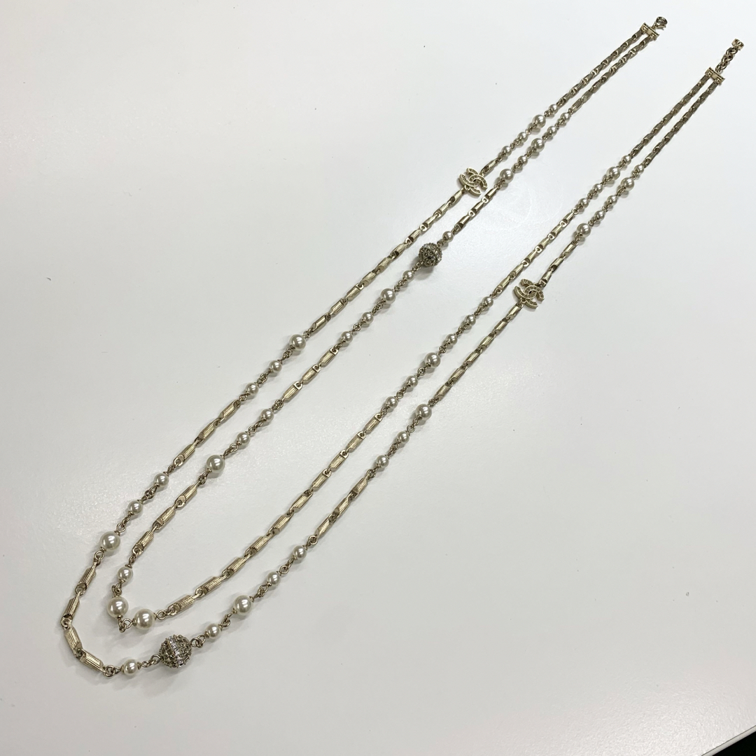 CHANEL - シャネル CHANEL ココマーク フェイクパール ロング