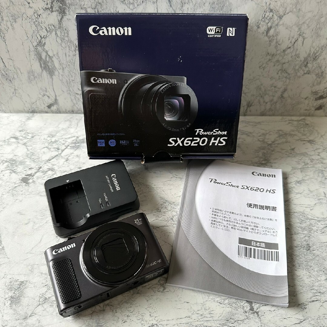 美品 Canon PowerShot SX620HS ブラック キャノン 箱付き 美品 Canon PowerShot SX620HS ブラック キャノン 箱付き