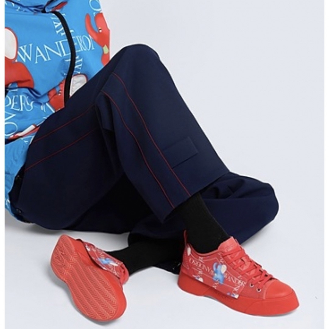 EU39【新品】JW Anderson プレミアムレザースニーカー 厚底 EU39【新品】JW Anderson プレミアムレザースニーカー 厚底