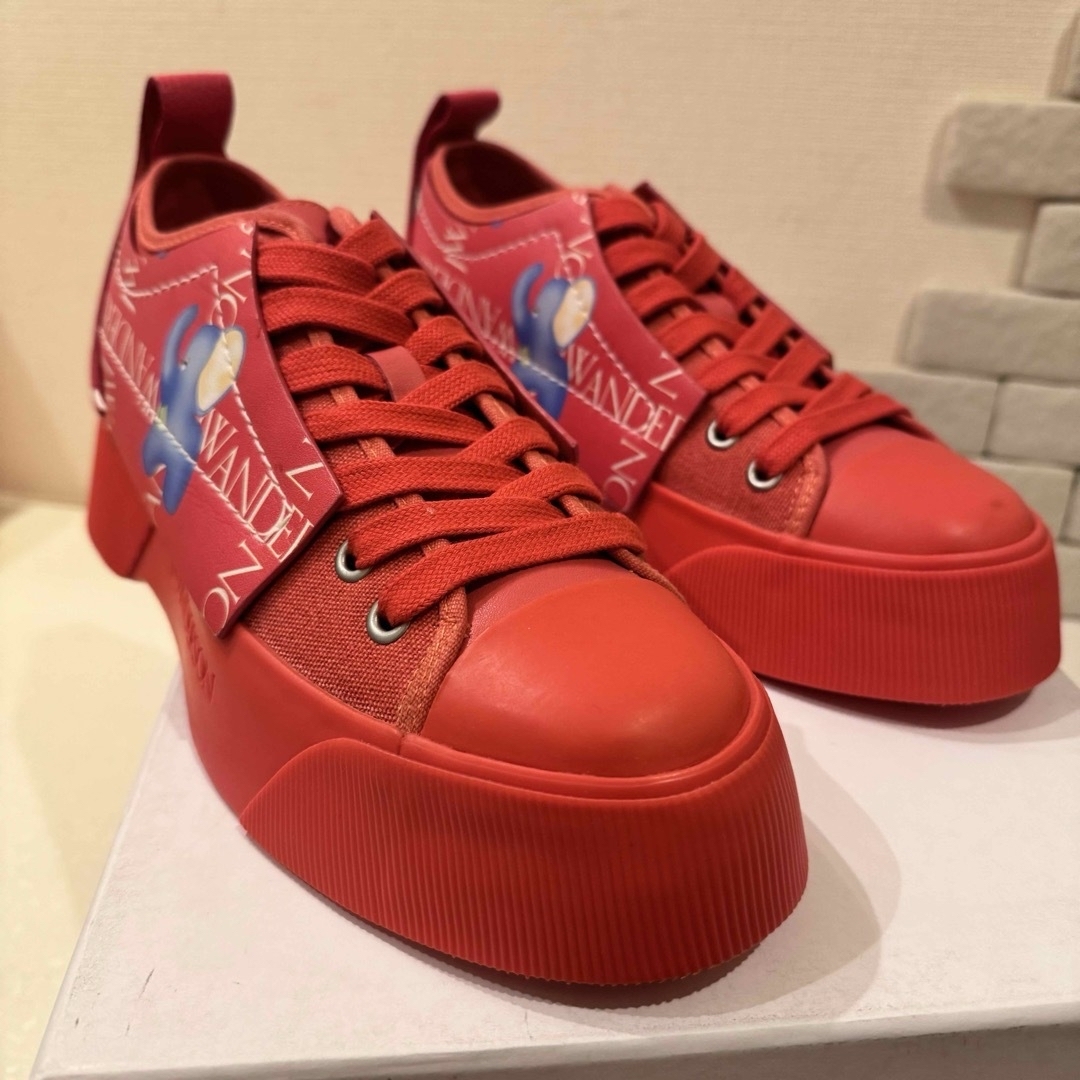EU39【新品】JW Anderson プレミアムレザースニーカー 厚底 EU39【新品】JW Anderson プレミアムレザースニーカー 厚底