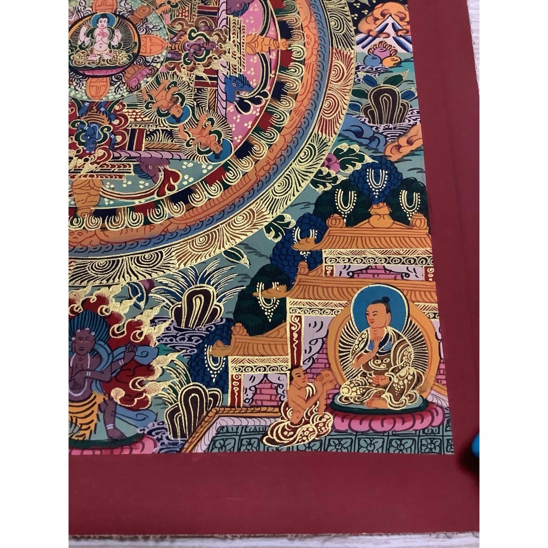 チベット密教 新品 1点物 》 手描き 曼荼羅 仏陀 釈迦 仏画 仏教 d8 チベット密教 新品 1点物 》 手描き 曼荼羅 仏陀 釈迦 仏画 仏教 d8