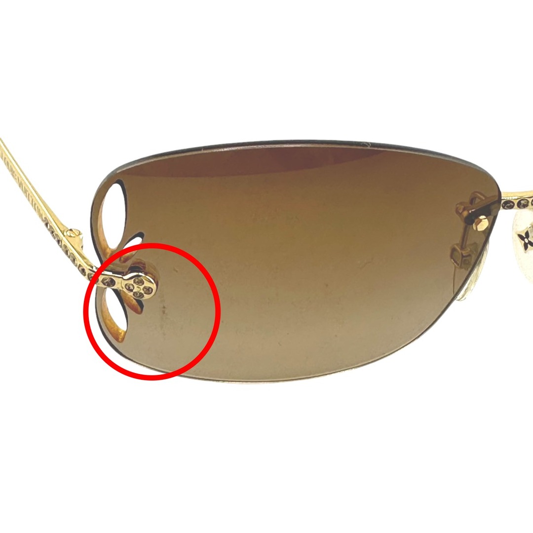 LOUIS VUITTON リリーストラス サングラス Z0640U LOUIS VUITTON - ルイヴィトン Z0640U サングラス ゴールド