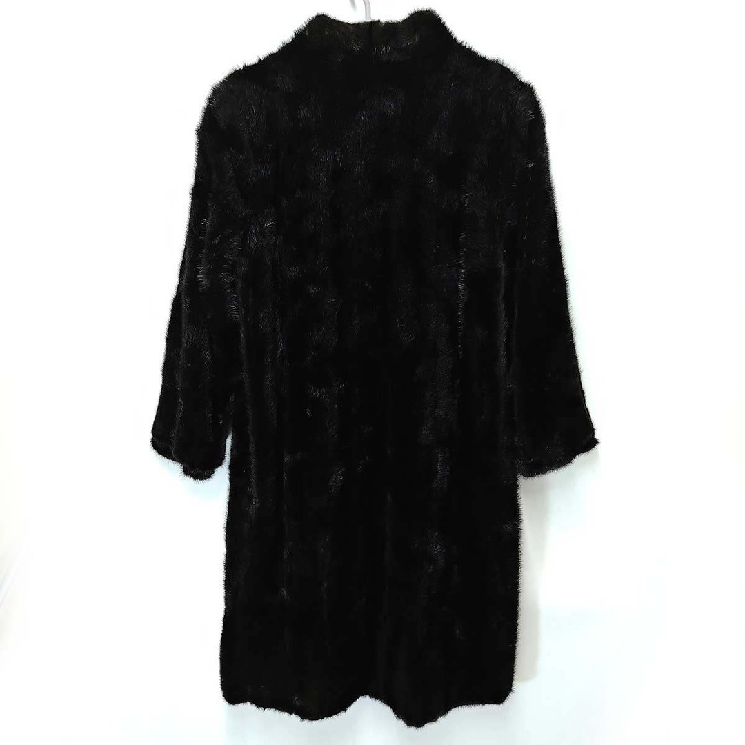 サガミンク SAGA MINK ロングコート ブラック ファーショール サガミンク SAGA MINK ロングコート ブラック ファーショール
