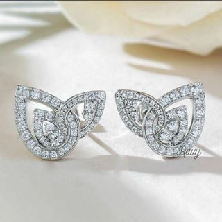 S925 涙の女王　シルバー　リーフ　ピアス　高品質　シルバー925 (ピアス)