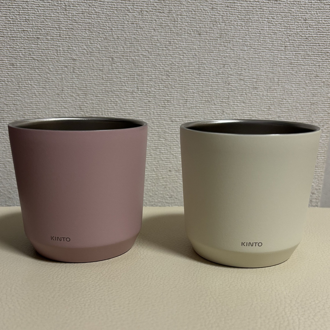 KINTO(キントー)の新品未使用　キントー　トゥーゴータンブラー240ml カップのみホワイト&ピンク インテリア/住まい/日用品のキッチン/食器(タンブラー)の商品写真