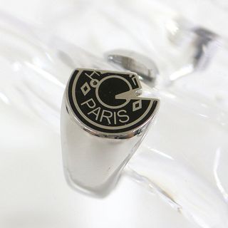 エルメス(HERMES)の【HERMES】エルメス カルーゼル リング シルバー×ブラック メタル #17 /tm09659ik(リング(指輪))