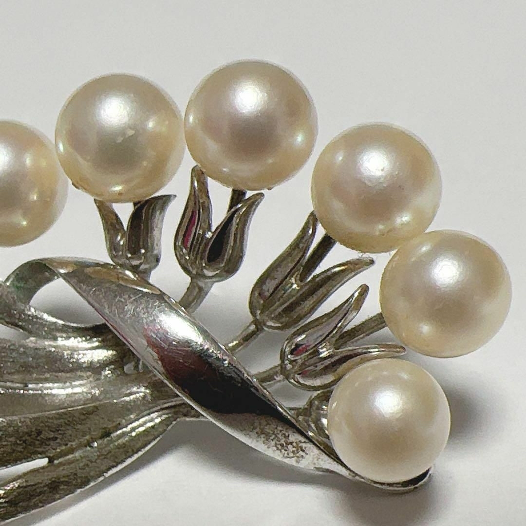 MIKIMOTO ミキモト ブローチ パール SVシルバー MIKIMOTO ミキモト ブローチ パール SVシルバー