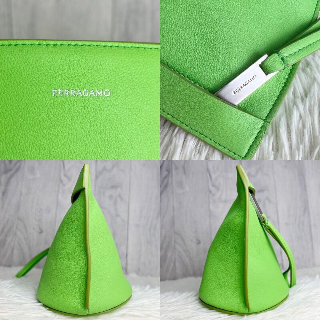 FERRAGAMO - 人気♡現行ロゴ♡デカロゴ♡カーフレザー FERRAGAMO - 人気♡現行ロゴ♡デカロゴ♡カーフレザー
