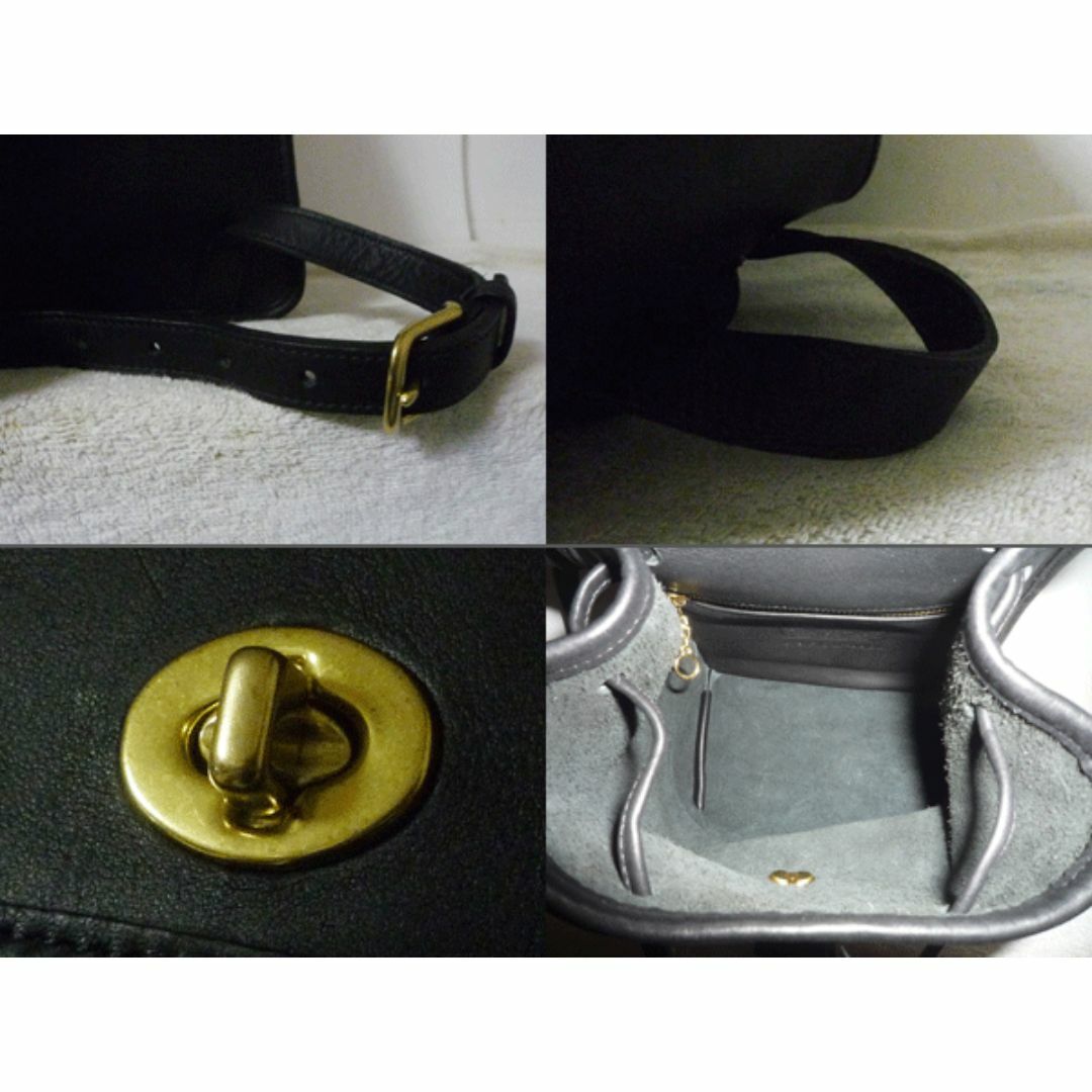 COACH - 美品 コーチ COACH レザー ブラック 黒 リュックサック COACH - 美品 コーチ COACH レザー ブラック 黒 リュックサック