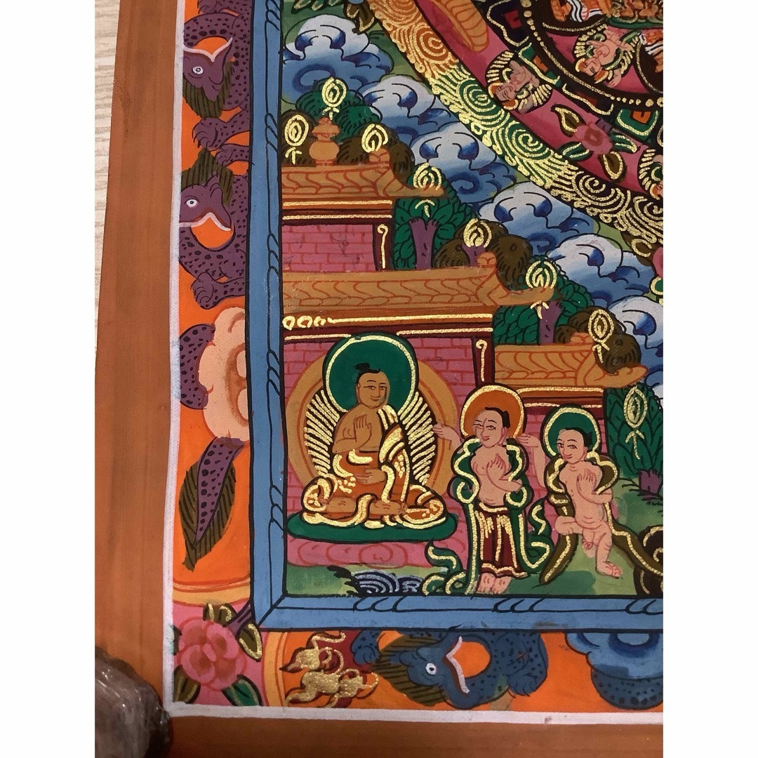 チベット密教 新品 1点物 》 手描き 曼荼羅 仏陀 釈迦 仏画 仏教 e3 チベット密教 新品 1点物 》 手描き 曼荼羅 仏陀 釈迦 仏画 仏教 e3