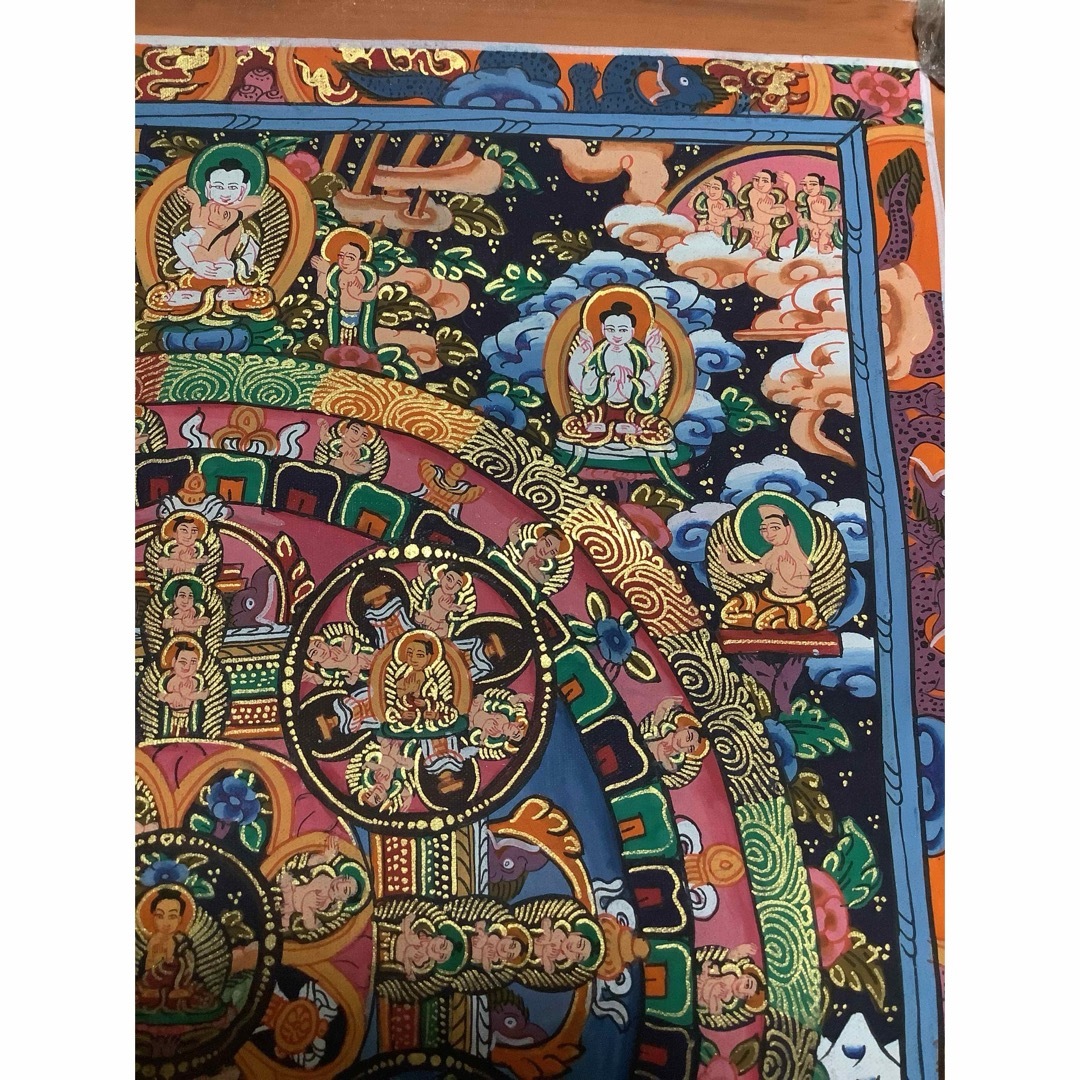 チベット密教 新品 1点物 》 手描き 曼荼羅 仏陀 釈迦 仏画 仏教 e3 チベット密教 新品 1点物 》 手描き 曼荼羅 仏陀 釈迦 仏画 仏教 e3