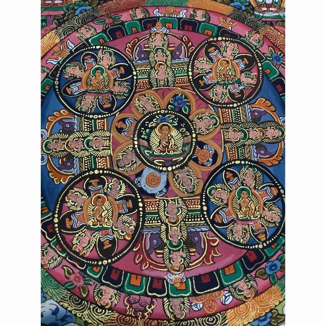 チベット密教 新品 1点物 》 手描き 曼荼羅 仏陀 釈迦 仏画 仏教 e3 チベット密教 新品 1点物 》 手描き 曼荼羅 仏陀 釈迦 仏画 仏教 e3