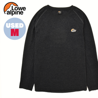 ロウアルパイン(Lowe Alpine)のLowe alpine ロウ アルパイン 長袖 Tシャツ ロンT ラグラン 黒(Tシャツ/カットソー(七分/長袖))