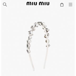 MIU MIU - miumiu ビジュークリスタルカチューシャの通販 by M MIU MIU - miumiu ビジュークリスタルカチューシャの通販 by M