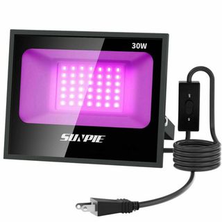 紫外線 ブラックライト 30W 投光器 UV樹脂硬化ライト UVライト レジン(その他)