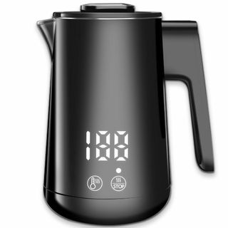 【天通ライト】電気ケトル 温度調節付 電気ポット 800ml 湯沸かし器 ステン(その他)