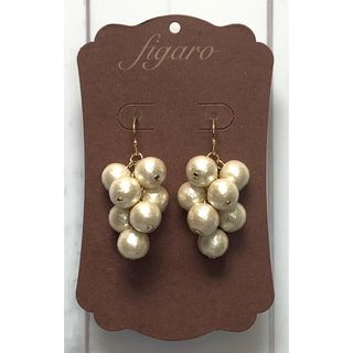 コットンパール  グレープピアス＊イヤリング(キスカ＆G)(ピアス)