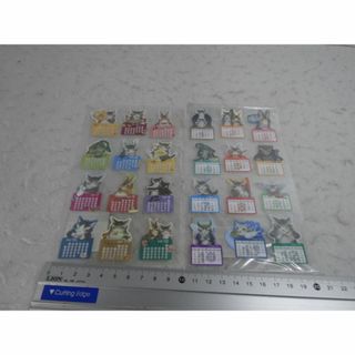 新品　シール　カレンダー　マーシィ　バニラ　ジタン　わちふぃーるど　ダヤン　猫(シール)