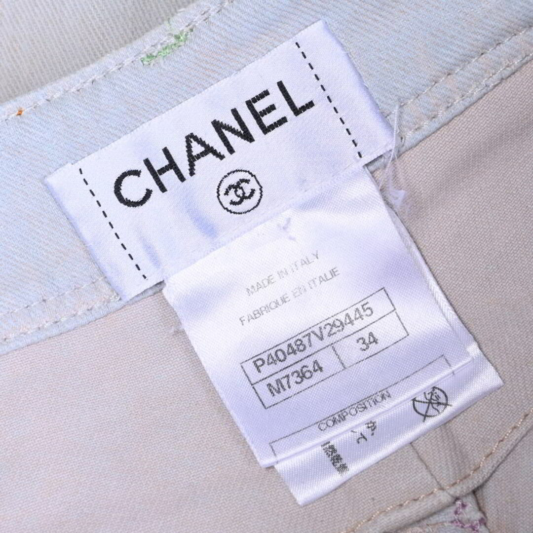 【シャネル】ジーンズ CCロゴ刺繍のポケットがお洒落♪ ◇ロゴデザインがキュート◇CHANEL ジーンズ CCロゴ (CHANEL