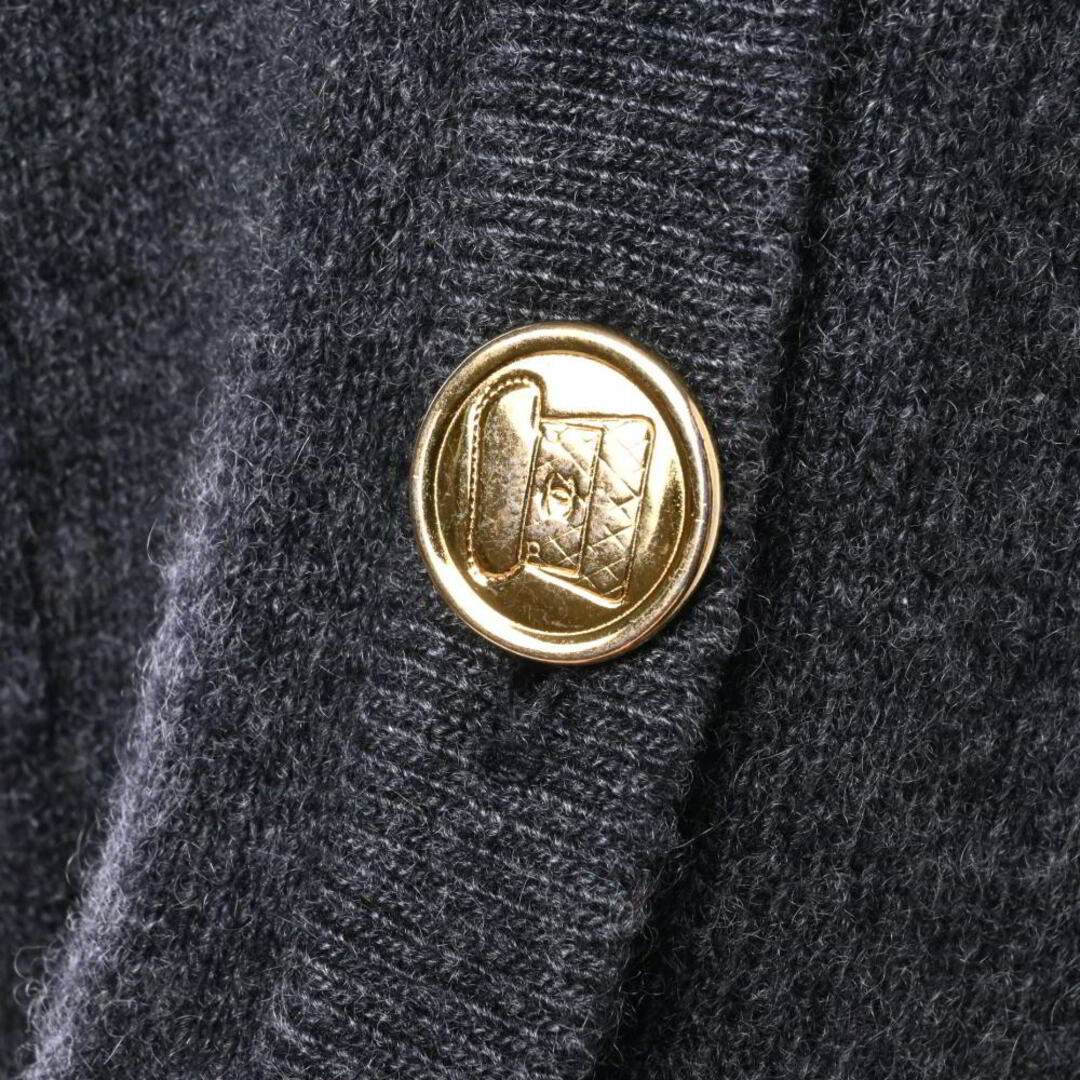 CHANEL - CHANEL ヴィンテージ カシミヤ ニットカーディガンの CHANEL - CHANEL ヴィンテージ カシミヤ ニットカーディガンの