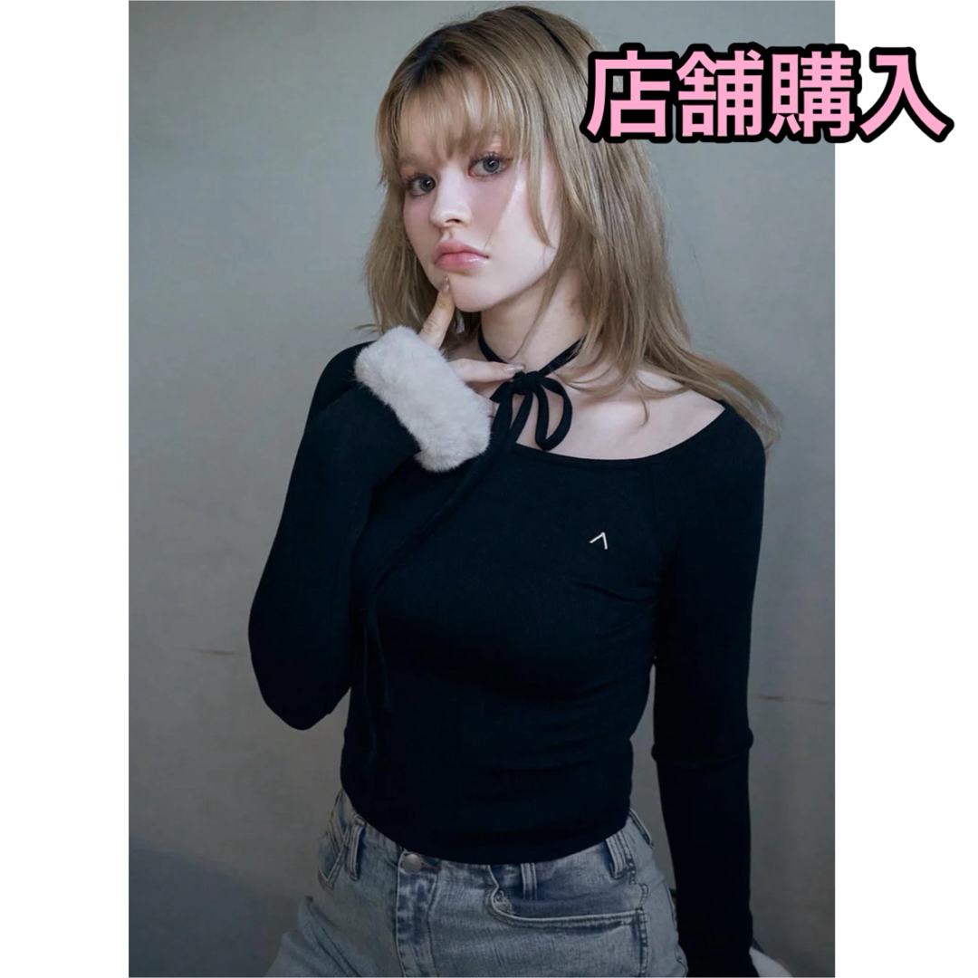 andmary Ravi fur tops black アンドマリー ファー 黒 トップス andmary Ravi fur tops black アンドマリー ファー 黒 トップス