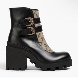 GUCCI - 期間限定セールGUCCIの GGスプリーム レザー アンクル GUCCI - 期間限定セールGUCCIの GGスプリーム レザー アンクル