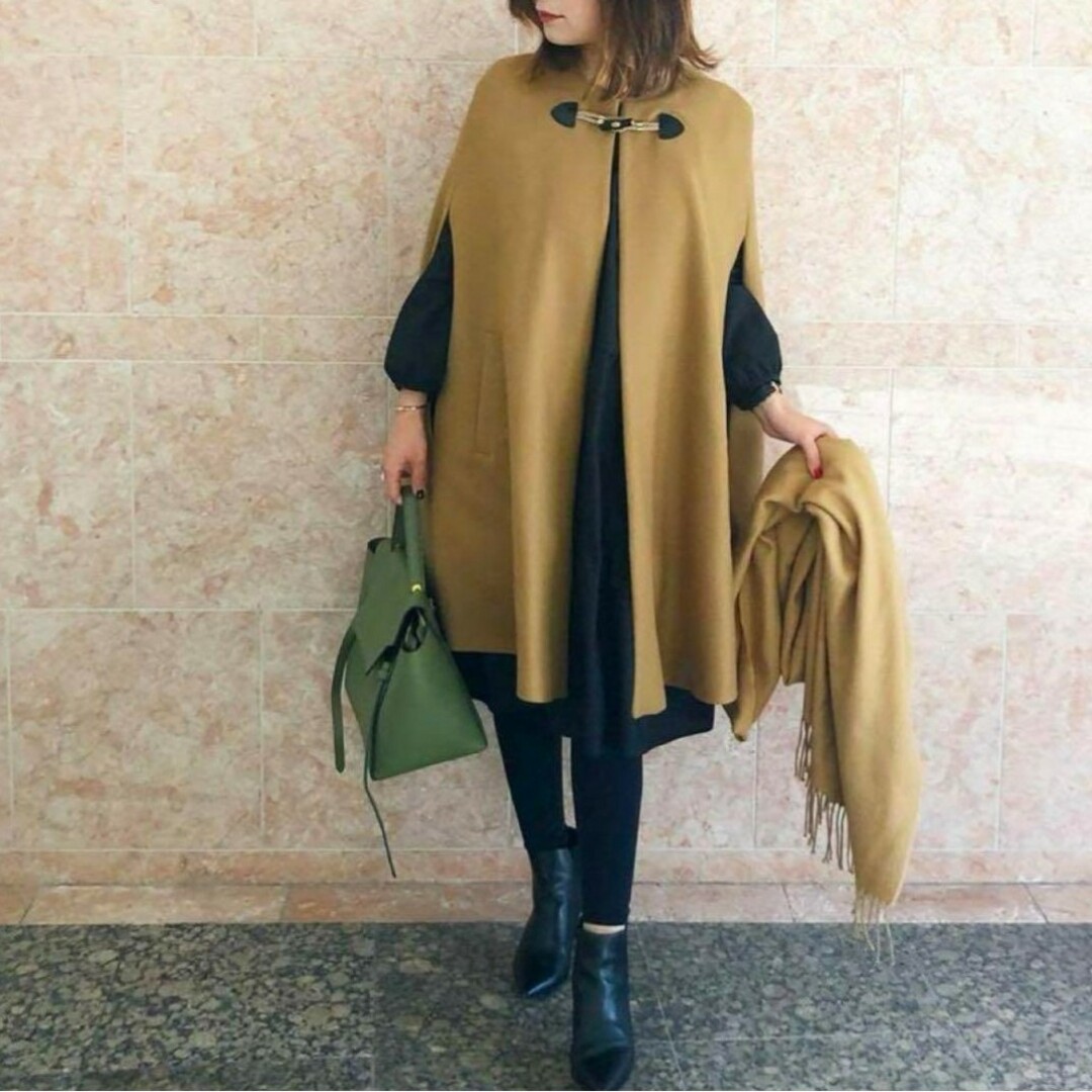 ZARA - 極美品 ♡ ZARA MANTECO ケープ ポンチョ ウール マント ZARA - 極美品 ♡ ZARA MANTECO ケープ ポンチョ ウール マント