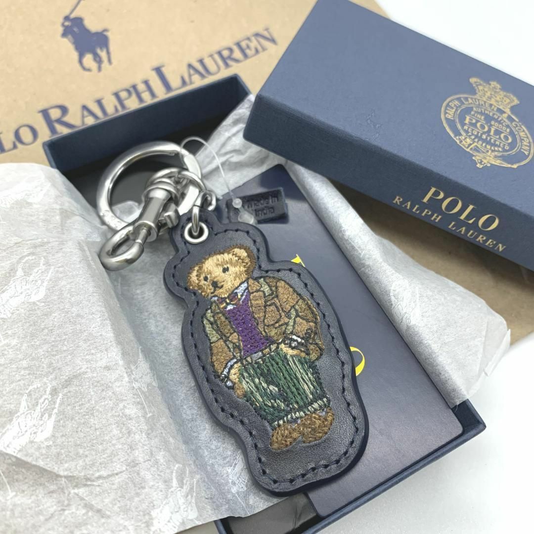 POLO・RALPH LAUREN(ポロ・ラルフローレン)革キーホルダー美品 POLO・RALPH LAUREN(ポロ・ラルフローレン)革キーホルダー美品
