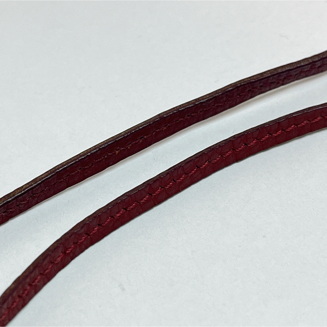 1166 エルメス クロシェット ネックレス D刻印 ブリック 1166 エルメス クロシェット ネックレス D刻印 ブリック