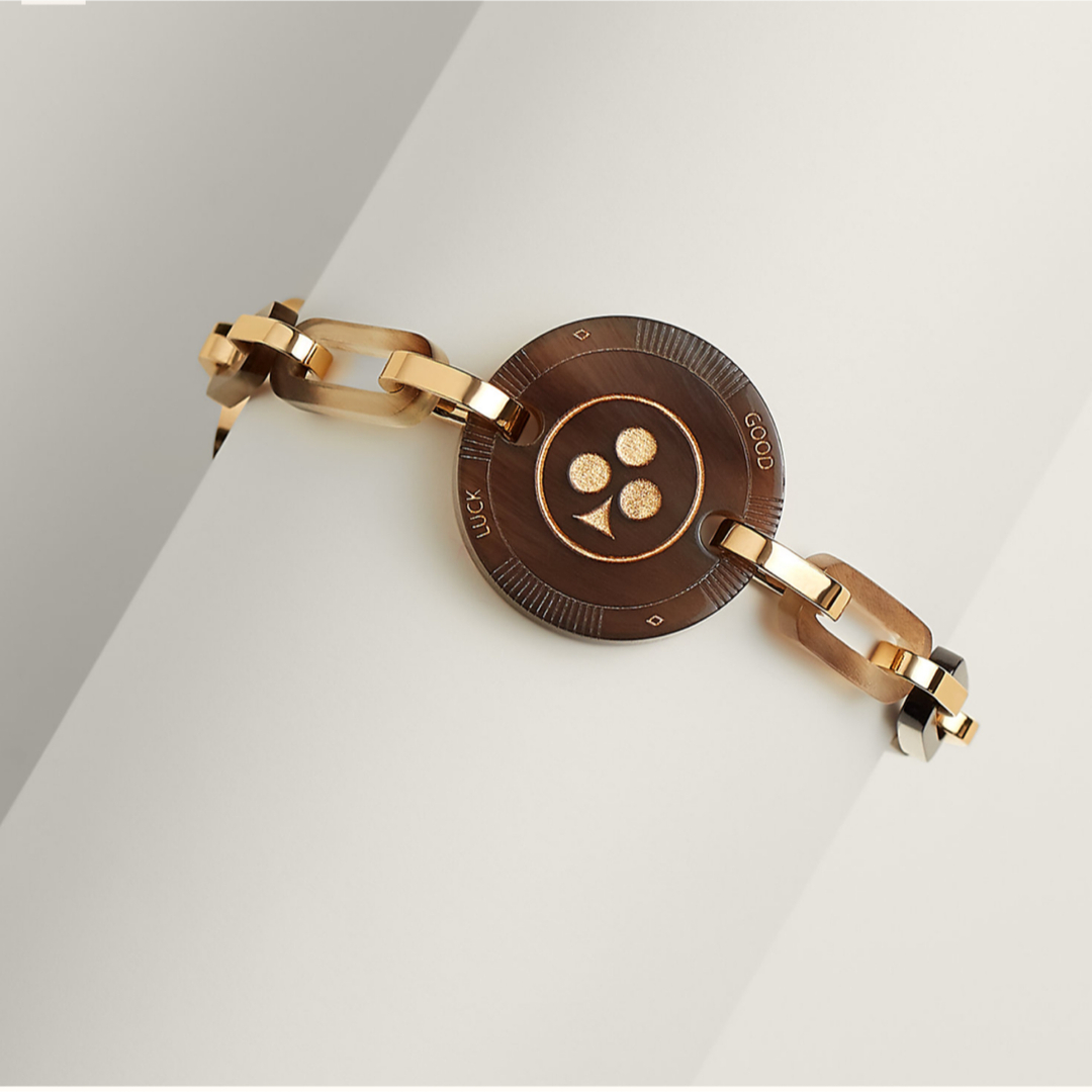 HERMES - 美品Hermès バッファローホーン ブレスレット スペード HERMES - 美品Hermès バッファローホーン ブレスレット スペード