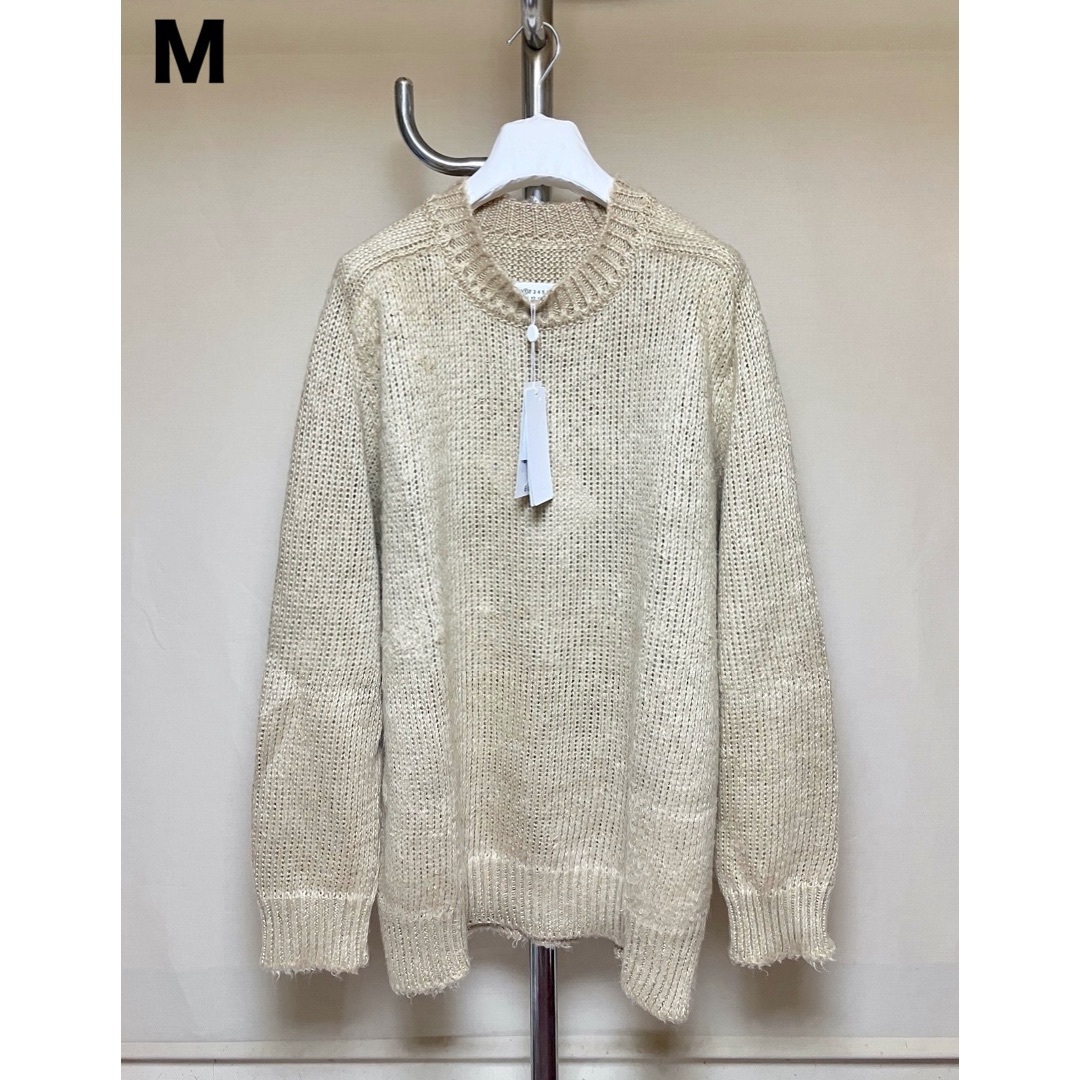 Maison Margiela（旧Maison Martin Margiela） - 新品 M マルジェラ 23ss リネンオーバーサイズニット ベージュ 6860