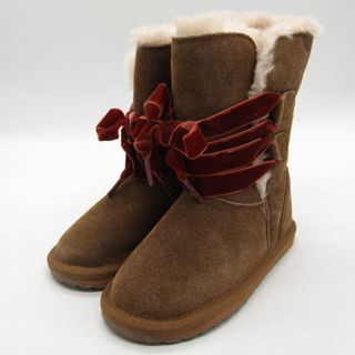 エミュー ブーツ 未使用 K12108 Phoenix Chestnut 靴 シューズ キッズ 女の子用 K10/15サイズ キャメル EMU Australia(ブーツ)