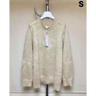 メゾンマルジェラ(Maison Margiela（旧Maison Martin Margiela）)の新品 S マルジェラ 23ss リネンオーバーサイズニット ベージュ 6861(ニット/セーター)