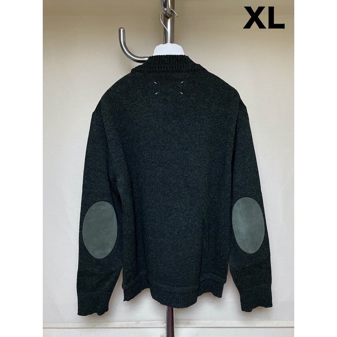 Maison Margiela（旧Maison Martin Margiela） - 新品 XL マルジェラ 23aw エルボーパッチニット クルー 緑 6646