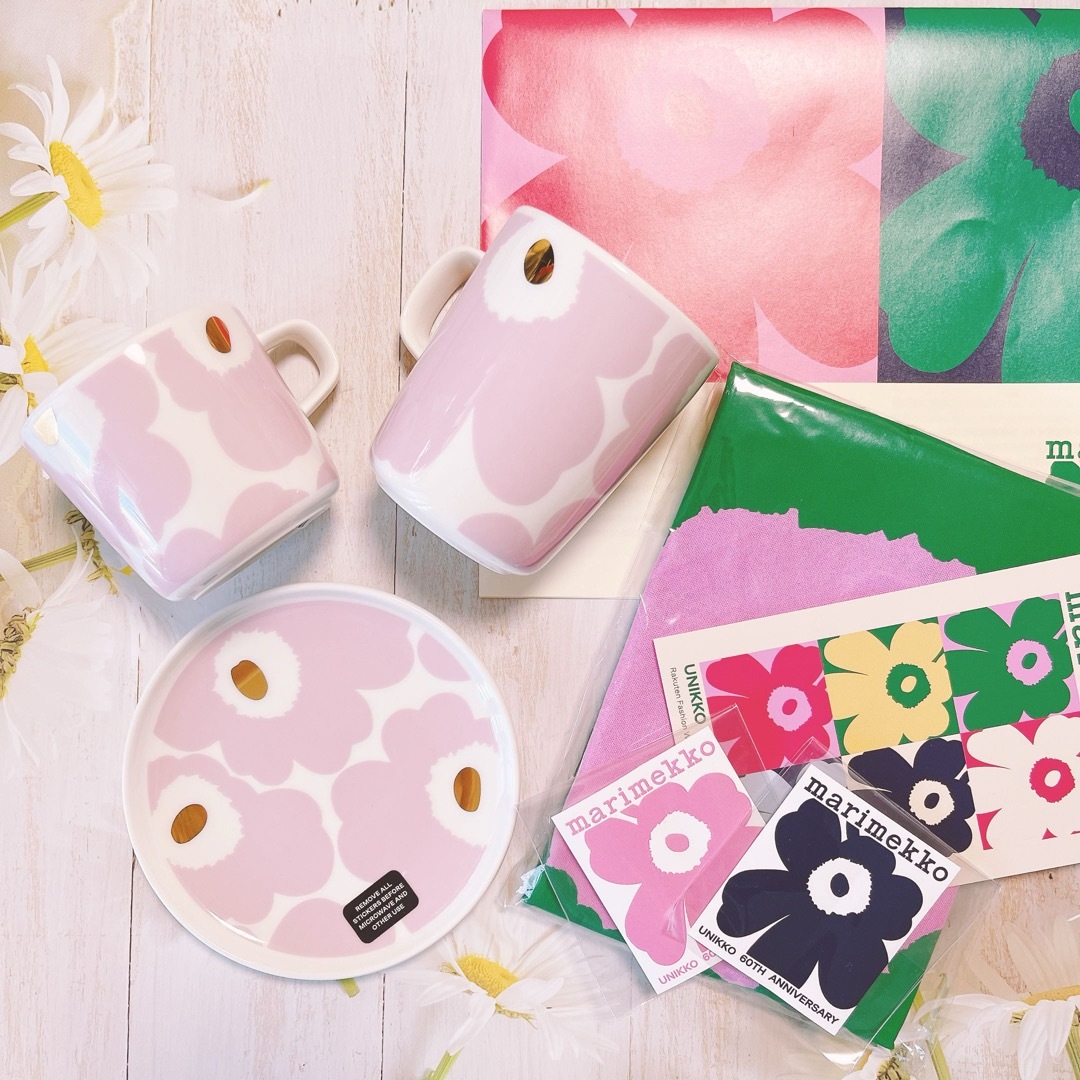 marimekko - ♡マリメッコ ウニッコ ライトピンク ゴールド marimekko - ♡マリメッコ ウニッコ ライトピンク ゴールド