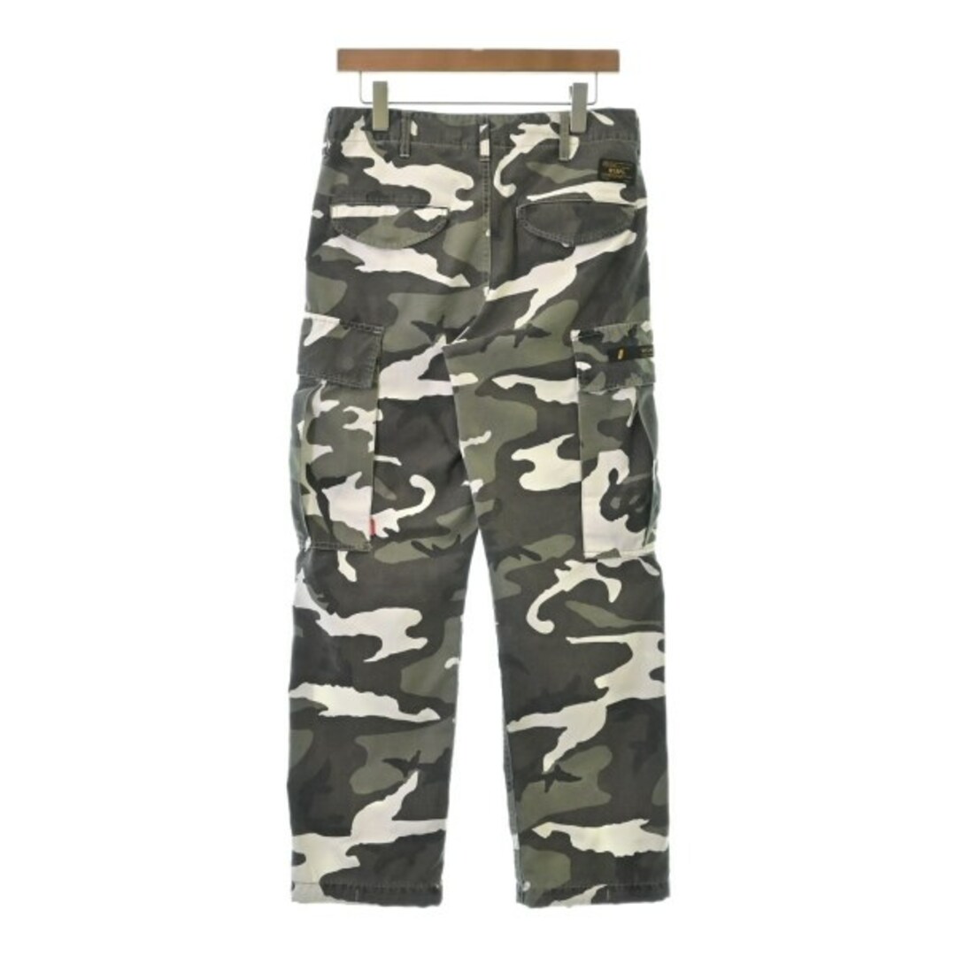WTAPS カーゴパンツ 1(S位) カーキxグレーx白等(迷彩) 【古着 WTAPS カーゴパンツ 1(S位) カーキxグレーx白等(迷彩) 【古着