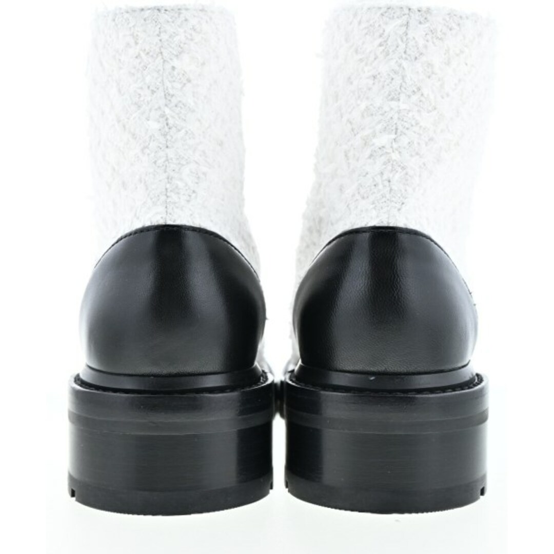 CHANEL - CHANEL シャネル ブーツ EU38 1/2(25cm位) 白 【古着 CHANEL - CHANEL シャネル ブーツ EU38 1/2(25cm位) 白 【古着