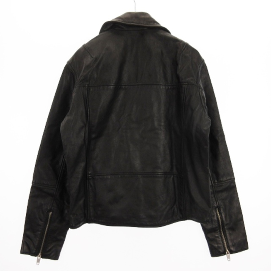 ZARA - ザラ ダブル ライダースジャケット レザー 牛革 黒 ZARA - ザラ ダブル ライダースジャケット レザー 牛革 黒