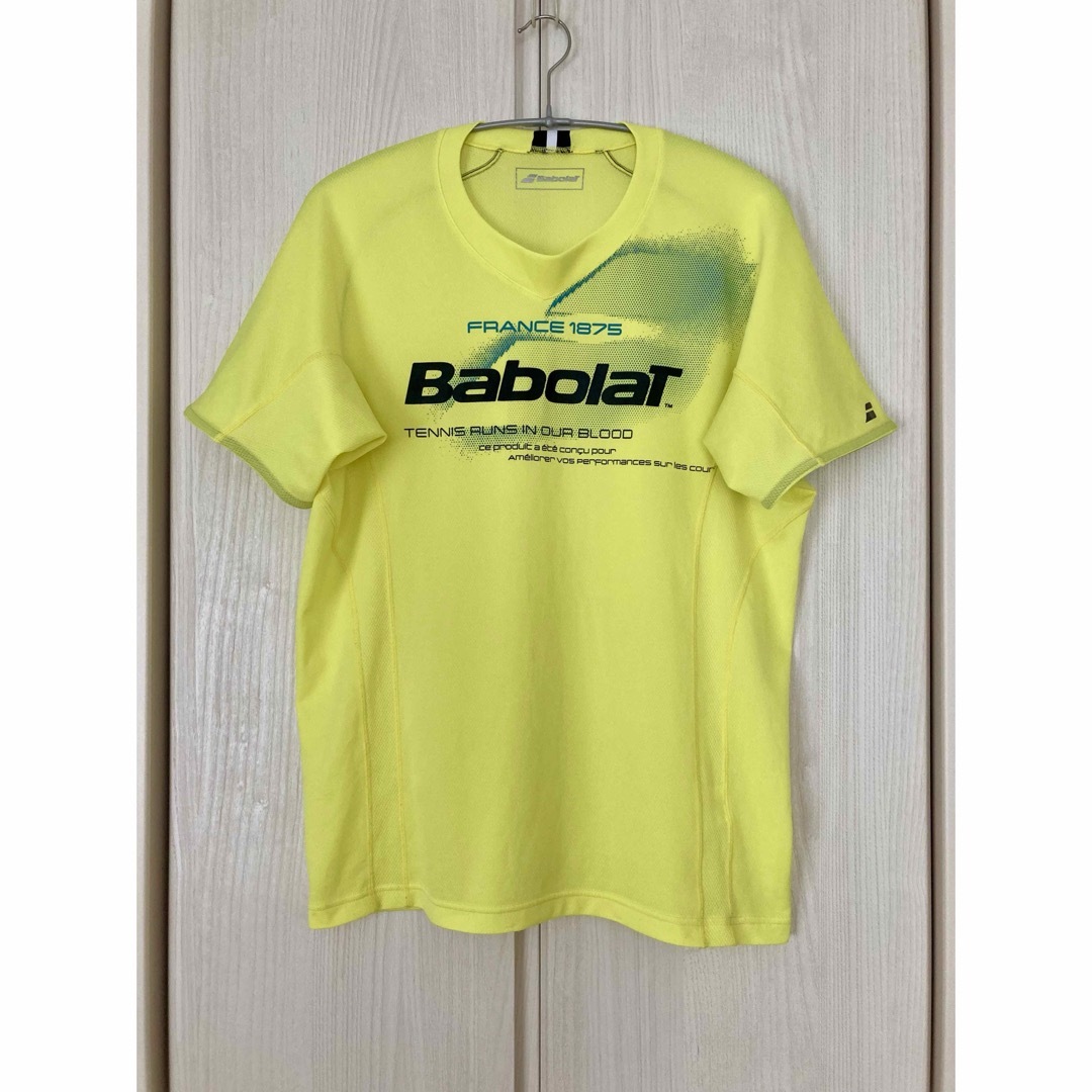 Babolat(バボラ)のBabolaTのテニスウェア（Tシャツ）｜イエロー スポーツ/アウトドアのテニス(ウェア)の商品写真