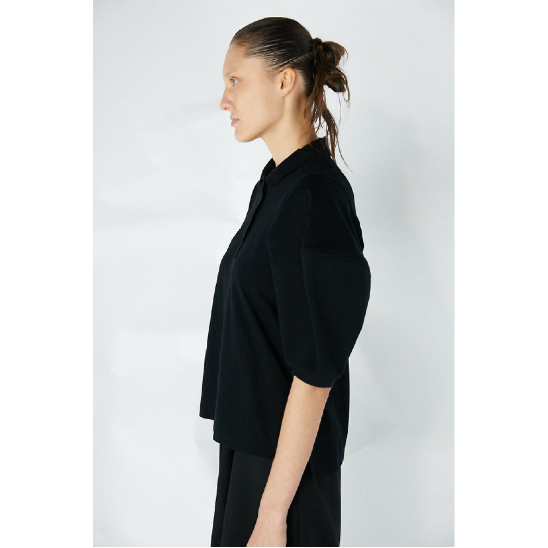ENFOLD - ENFOLD ストレッチカノコ 立体スリーブポロSHIRT ENFOLD - ENFOLD ストレッチカノコ 立体スリーブポロSHIRT