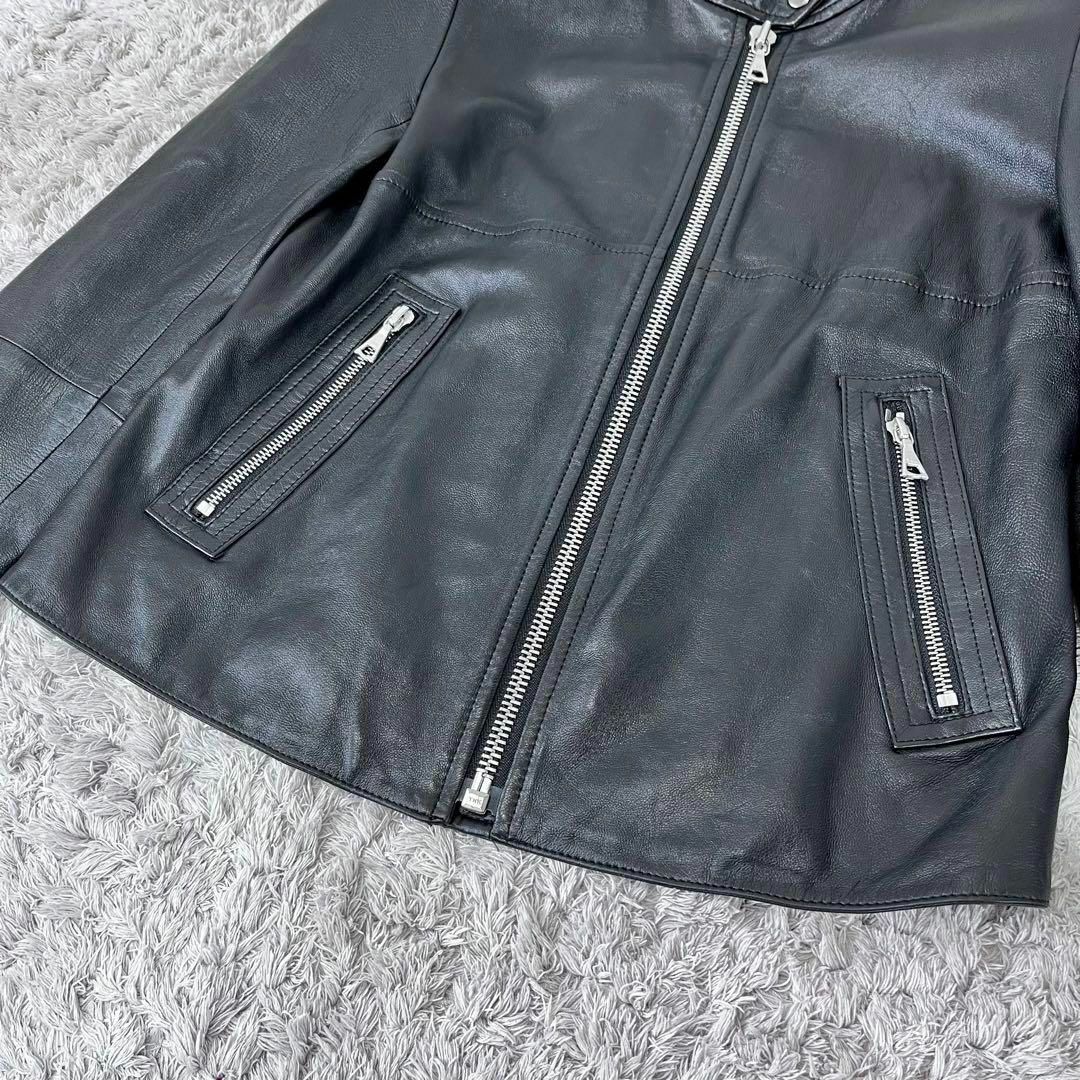 Theory - 【美品】セオリー ラムレザー シングルライダース Theory - 【美品】セオリー ラムレザー シングルライダース