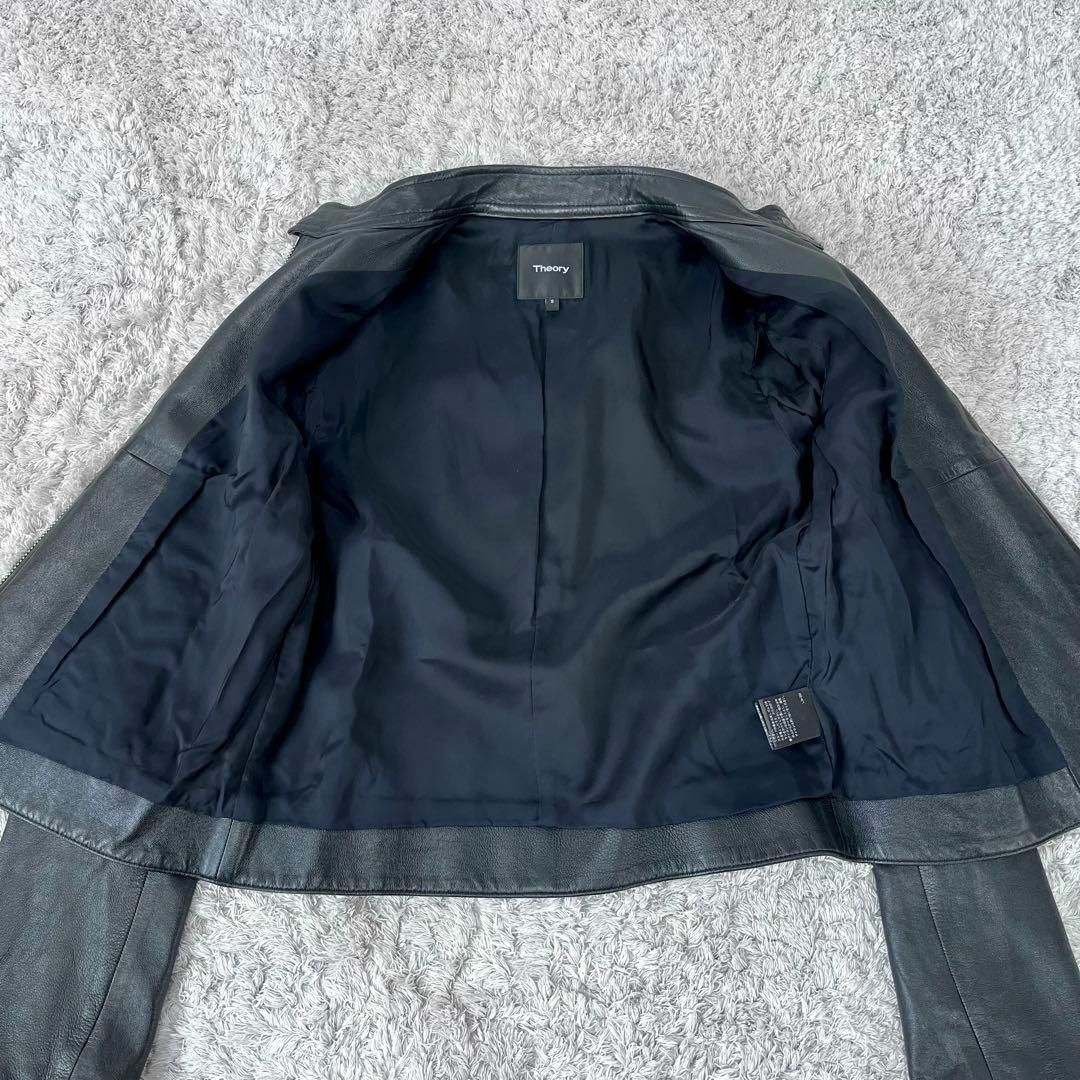 Theory - 【美品】セオリー ラムレザー シングルライダース Theory - 【美品】セオリー ラムレザー シングルライダース