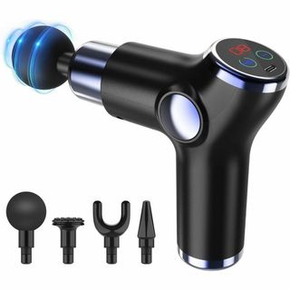 筋膜リリースガン AI自動モード 4個ヘッド付属 2000mAh(マッサージ機)