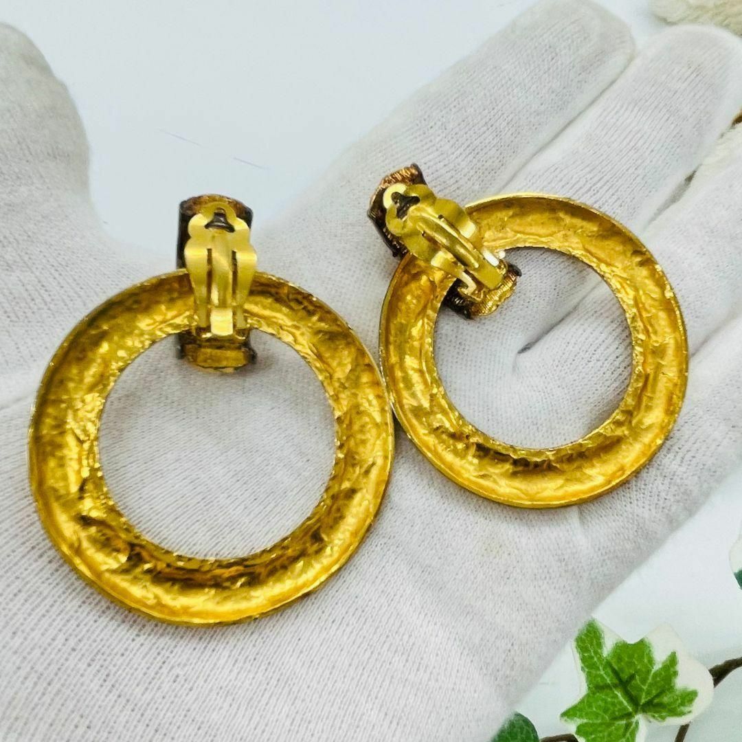 CHANEL シャネル ココマーク ループ イヤリング ゴールド メタル CHANEL シャネル ココマーク ループ イヤリング ゴールド メタル