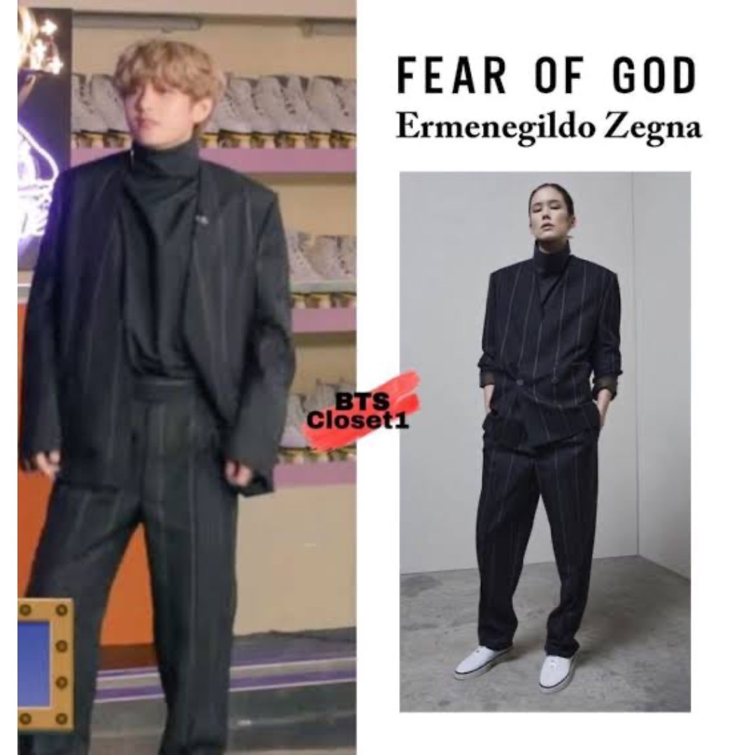 FEAR OF GOD - fear of god x zegna ストライプ　セットアップ
