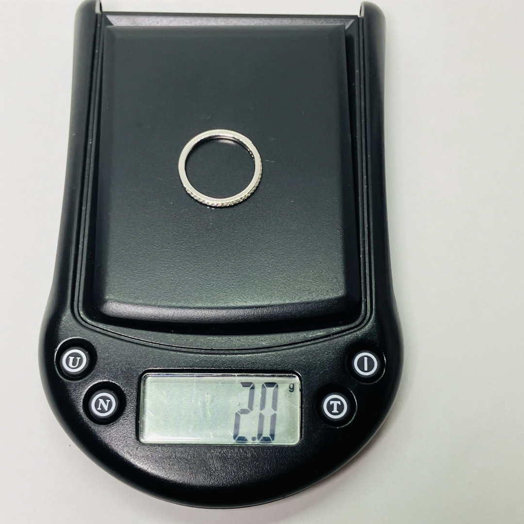 美品 上品 K18WG ダイヤモンド ハーフ エタニティリング D:0.09 美品 上品 K18WG ダイヤモンド ハーフ エタニティリング D:0.09