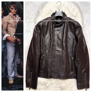 DOLCE&GABBANA(レザージャケット ・ ブラウン/茶色系)のフリマ DOLCE&GABBANA(レザージャケット ・ ブラウン/茶色系)のフリマ