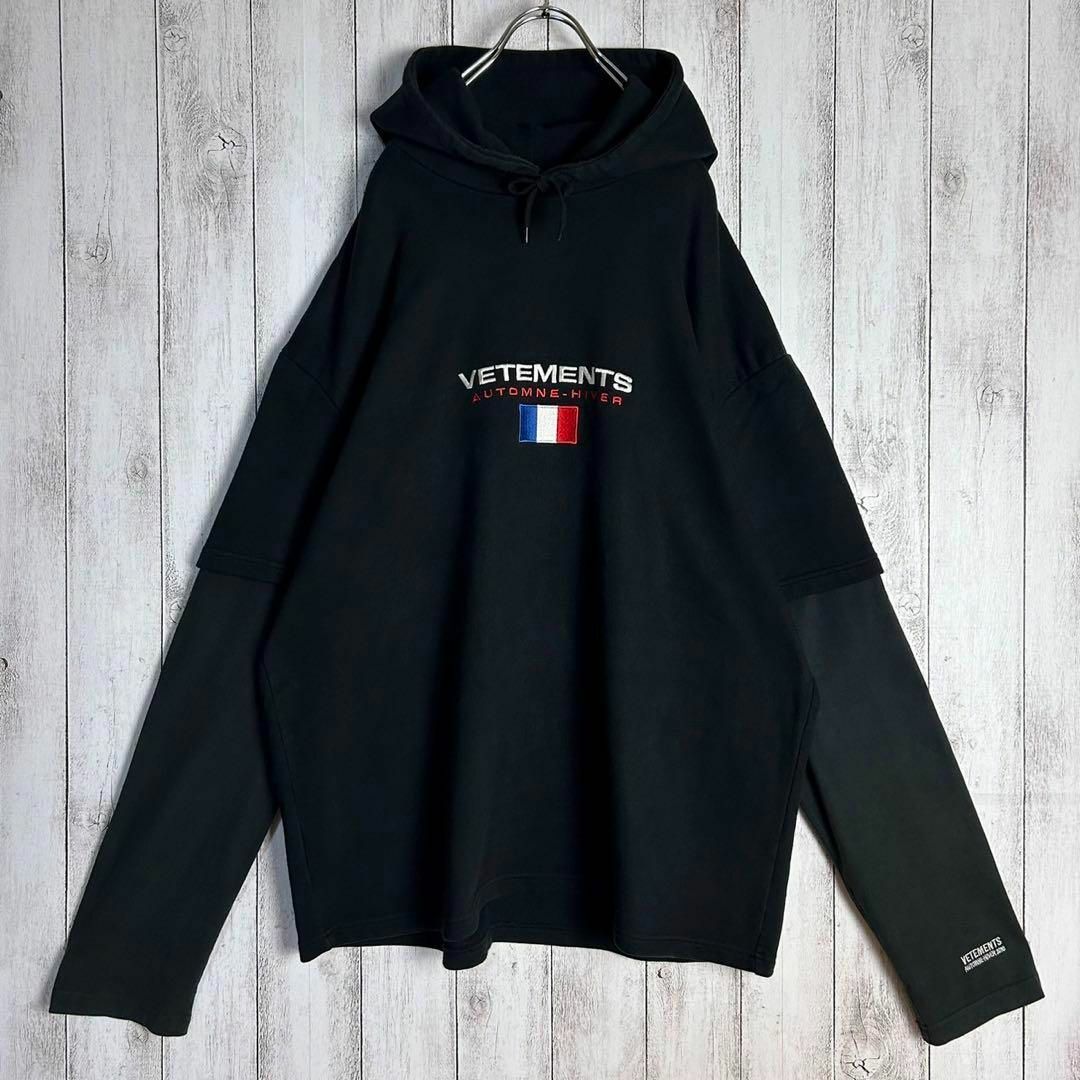 VETEMENTS - 【希少モデル】ヴェトモン☆センター刺繍ロゴ VETEMENTS - 【希少モデル】ヴェトモン☆センター刺繍ロゴ
